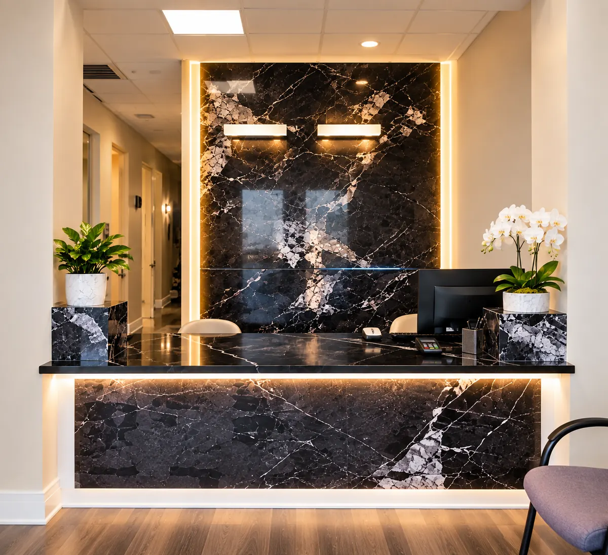 Reception desk