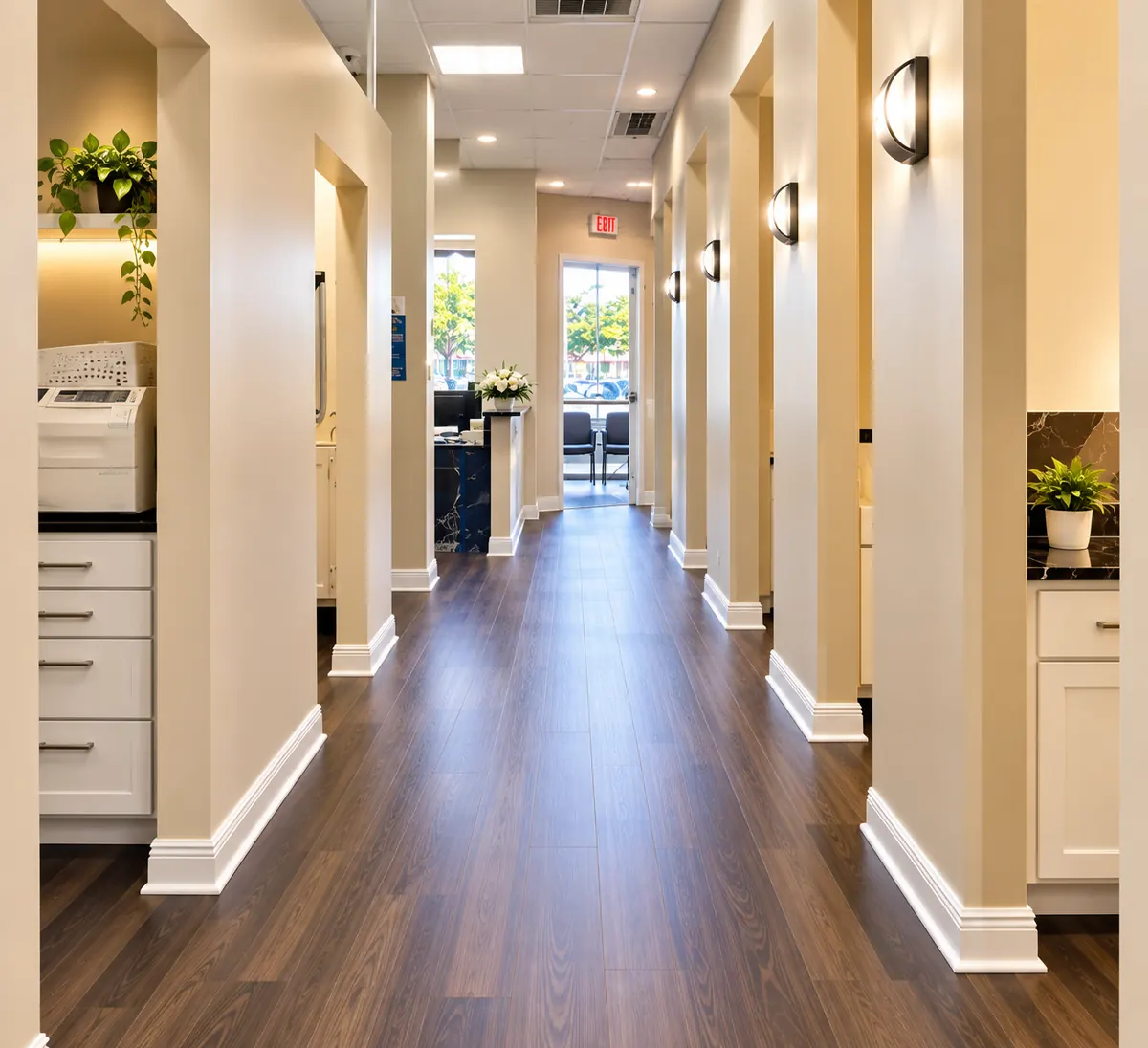 Clinic hallway